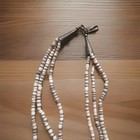 Vintage Santo Domingo Turquoise   Heishi 3 Strand Necklace 28   