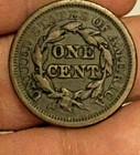1848  Braided Hair Large Cent Coin