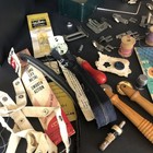 Lot Vintage Sewing Notions Junk Drawer Crafts Thread Buttons Needles   More 