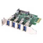 Low Profile 4 Ports Pci-e To Usb 3 0 Hub Pci Express Expansion Card Adapter6260