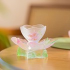 Chinese Style Glazed Peach Blossom Cup Coaster Combination Set Limited Specifica