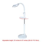 16x Diopter Led Magnifying Floor Stand Lamp With Adjustable Height