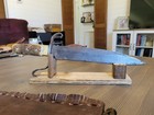 Large  Civil War  style  Stag Handle Bowie Knife W custom Sheath 