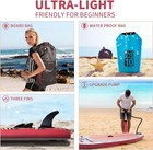 Elecwish 11ft Inflatable Stand Up Paddle Board Sup Surfboard Kayak Seat Pump