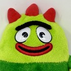 Yo Gabba Gabba Brobee 8    Floppy Green Striped Monster Plush Toy 2008 Spin Master