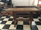 Antique Master Cabinetmaker s Workbench C  Christiansen Chicago 48 lx31 wx21 hi
