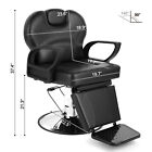 360   Swivel All Purpose Hydraulic Black Recliner Barber Chair Salon Beauty Spa