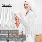 Aesthetic Bathroom Towel Rack Space Saving Towel Holder Hooks For Wall Mount 
