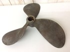 Old Ship s Propeller W16inch 235oz Brass Maritime Boat Vintage Three-winged