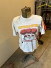 Vintage Triple Hitter T-shirt Boxing 1986 Caesars Hearns Duran Large Distressed