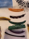 Vintage Hair Assesories Mixed Lot Plastic Combs Clips Hair Accessories