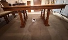 Vintage Oak Dining Room Table   Chairs