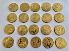 Wholesale Lot Of 20 Solid Brass Spinner Pog Slammers  With 8-ball   Snake 1 2 Oz