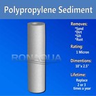 2 Pack Sediment 1 Micron Water Filter Cartridges 2 5  X 10  For Reverse Osmosis 