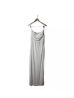 Nwt Reverly Skye Velvet White Pearl Maxi Slip Cowl Neck Dress 10   0424