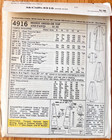 Vtg Mccall   s 4916 Uc ff 1976 Dress Top Pants Sewing Pattern Size 12 Bust 34