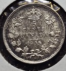 1905 Canada 5 Cents Coin Canadian Edward Vii Nice Toned Silver Coin