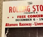 Rolling Stones Altamont Concert - Rare 1969 Misprint  altamore  Poster Art Print