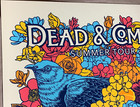 Grateful Dead   Company 2018 Summer Tour Skull   Flowers Poster Signed numbered