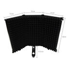 Black Studio Microphone Mic Isolation Shield Soundproof Acoustic Foam Panel Us