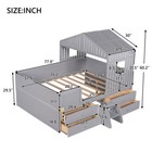 Solid Wood House Bed Daybed With Trundle Or 4 Drawers Wooden Bed Frames Sofa Bed