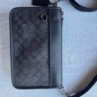 Coach Shoulder Bag Black Signature Leather New From Japan