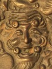 Rare Japanese Bronze Noh Mask Tray