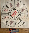 Vintage 1962 Whitman Royal Rummy Table Size Game Sheet 30  X 30 