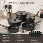 Healthy Non-toxic Titanium Induction Cookware Set Non Stick Pots And Pans Pfas