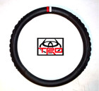 Steering Wheel Cover Black Leather For  Toyota Trd  free Decal 