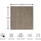 Heavy Duty Commercial Carpet Tiles 24  X 24   18 Pcs 72 Sq Ft  flexlok Tabs I   