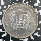 1976 Dominican Republic 1 Peso Lot f9418 High Grade  Beautiful 