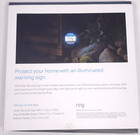Ring Solar Powered Security  protected By Ring  Yard Sign Led Light Up W Stake