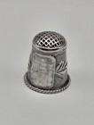 Vintage Sterling Silver Thimble Sewing Etched Leaf Design  - 2 5g