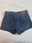 Levi s 501 Cut Off Denim Shorts Blue Button Closure Women s Size W29