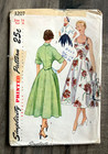 New Vtg 1940s Misses Simplicity Sewing Pattern Dress Jacket Sz 14 Bust 32 Uncut