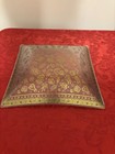 Vintage Georges Briard Gold Floral Glass Tray 1pc