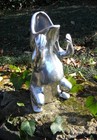 1979 Arthur Court 11 5  Figural Frog Cast Aluminum Pitcher   Stone Eyes  