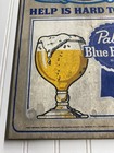 Vintage Pabst Beer Be Nice To Bartender Bar Sign Black Americana Nice Color