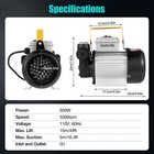 Ac 110v Oil Transfer Pump Self Priming Electric Fuel Fluid Pump 550w 16gpm New