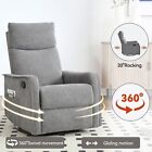 Massage Heat Manual Swivel Rocker Recliner Chair Nursery Glider Rocking Chair