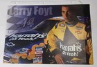 Larry Foyt No  14 Busch Team Harrahs Oh Yeah Auto Signed Hero Card Nascar Racing