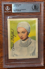 Rare Beckett Bas Authentic Auto Autograph Ann Blyth On 1950 s Spanish Movie Card