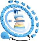 Weighted Hula Circle Hoops hoop Plus Size 47 Inch 24 Detachable Links For Adults