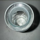 Vintage T c w  Co  7 3 8    Tall Clear     Teal    Glass Apothecary Spirit Bottle