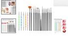 Professional 20pcs Nail Art Brush Set With Dotting Pens For Stunning Designs