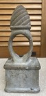 Antique Vintage 8 5    Cast Iron Fence Sign Flag Post Pole Gate Finial Cap Topper