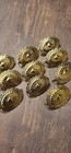 1 2 Inch Gold Steel Prong Concho  made Of Steel   pack Of 10 