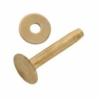 Size  12 Solid Brass Rivets   Burrs washers 3 4  Long_pack Of 12 Sets U s Seller