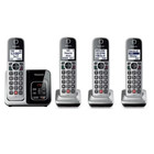 New Panasonic Kx-tg3824s 4-handset Cordless Phone System - Silver